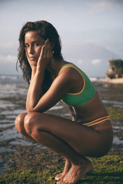 Bind High Hip Bottom - Meadow/Sol