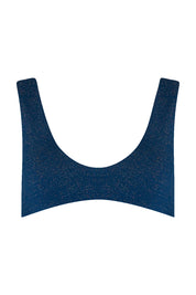 Scoop Bikini Top - Abyss Shimmer