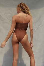 Tube One Piece Swimsuit - Teak Wave