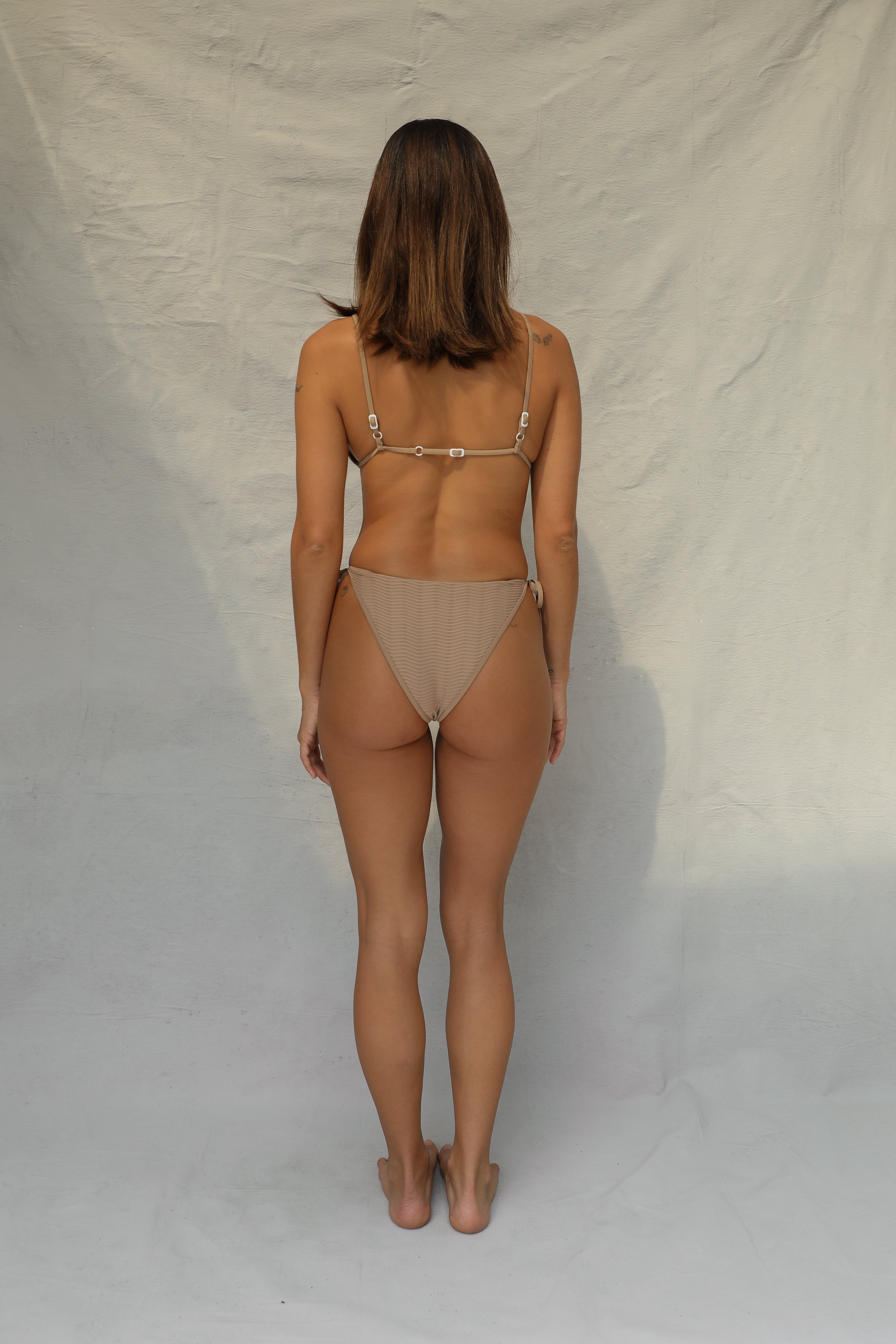 Bind Tie Side Bottom - Natural Wave