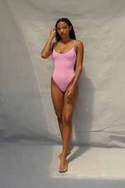 High Cut One Piece - Pink Sorbet