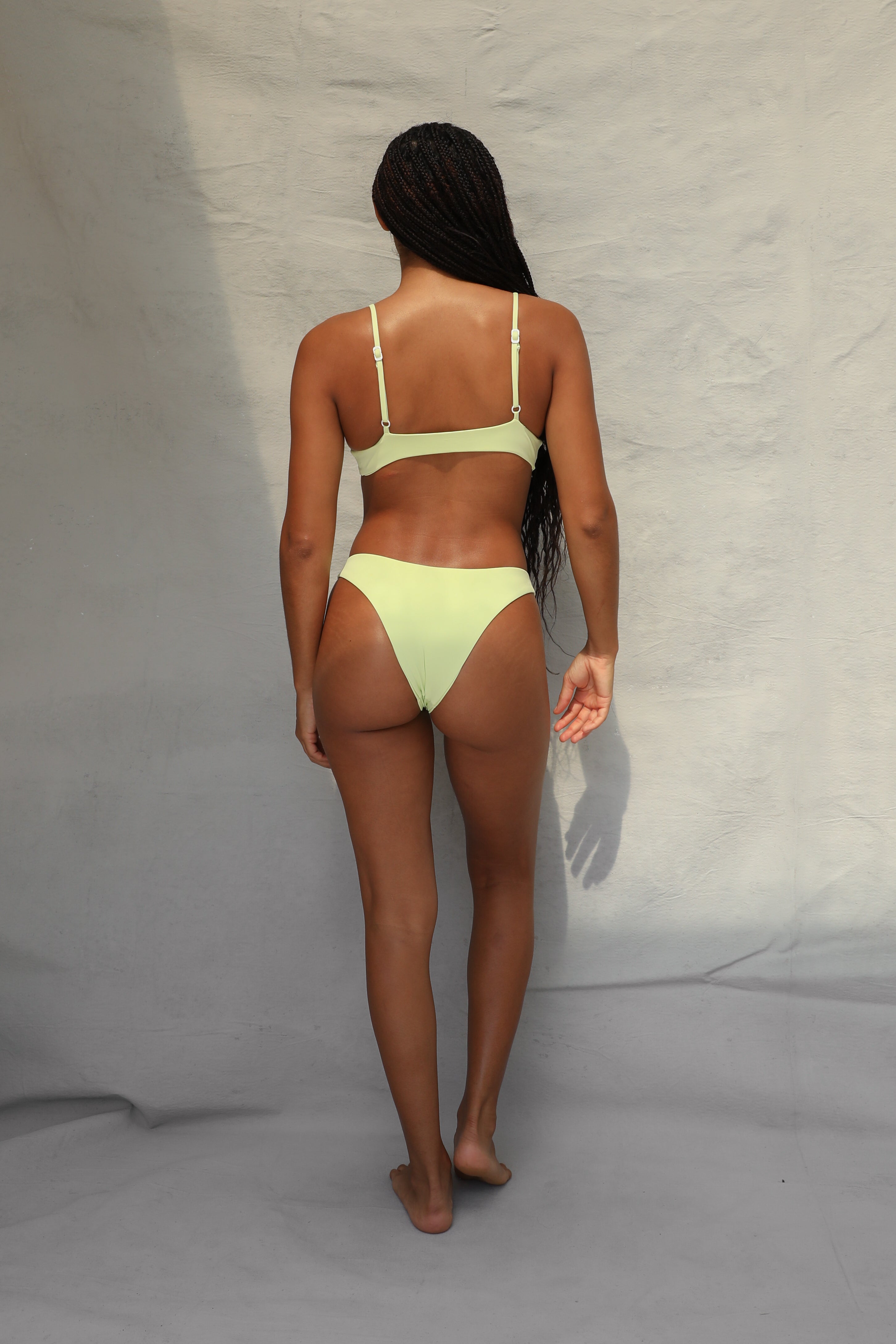 High Hip Bikini Bottom - Lime Creme