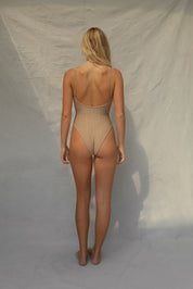 High Cut One Piece Swimsuit - Natural Wave