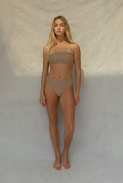 Slide Bandeau Bikini Top - Natural Wave
