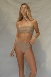 Slide Bandeau Bikini Top - Natural Wave