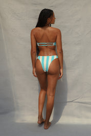 Slide Bandeau Bikini Top - Capri Cabana Stripe