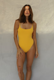 Square Neck One Piece - Daffodil
