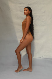 Square Neck One Piece - Toffee