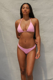 Tie Tri Bikini Top - Pink Sorbet