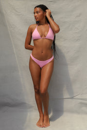 Tie Tri Bikini Top - Pink Sorbet