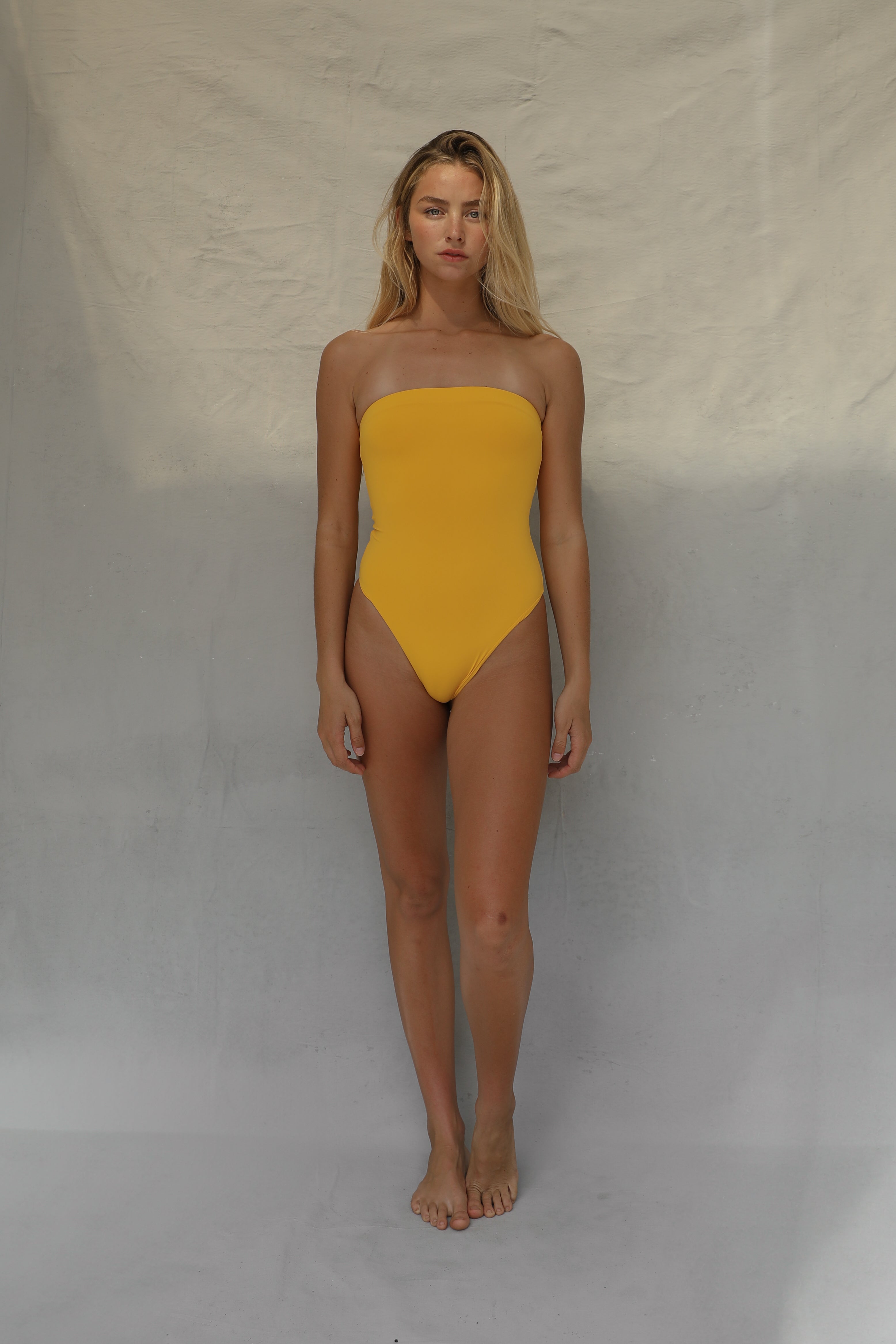 Tube One Piece Swimsuit - Daffodil