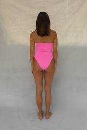 Tube One Piece Swimsuit - Guava