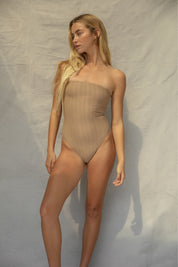 Tube One Piece Swimsuit - Natural Wave