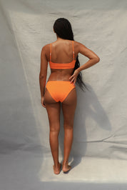 Twist Bikini Top - Tangerine