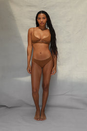 Twist Bikini Top - Toffee