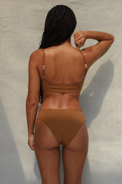 Twist Bikini Top - Toffee