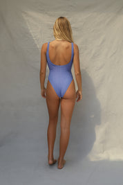 Zip One Piece Swimsuit - Baja Wave