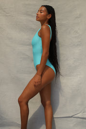 Zip One Piece Swimsuit - Capri Wave