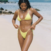 Bind Tri Bikini Top - Lemon Fizz Wave