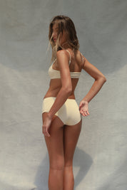 Boyshort Bikini Bottom - Surf Wax