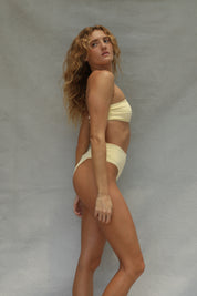 Slide Bandeau Bikini Top - Limoncello