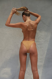 Bind Tri Bikini Top - Sand Dune Scrunch