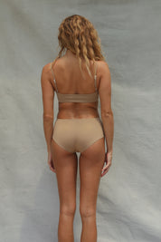 Boyshort Bikini Bottom - Mocaccino