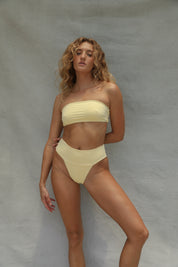 Slide Bandeau Bikini Top - Limoncello