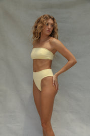 Slide Bandeau Bikini Top - Limoncello