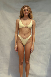High Hip Bikini Bottom - Limoncello