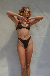 Classic Coverage Bikini Bottom - Espresso
