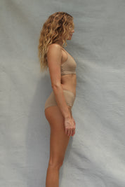 Boyshort Bikini Bottom - Mocaccino