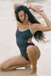 Bind Halter One Piece - After Hours Moonless Night