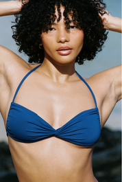 Bandeau Halter Bikini Top - Abyss