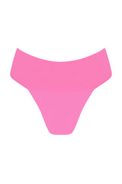 Banded Waist Bikini Bottom - Guava