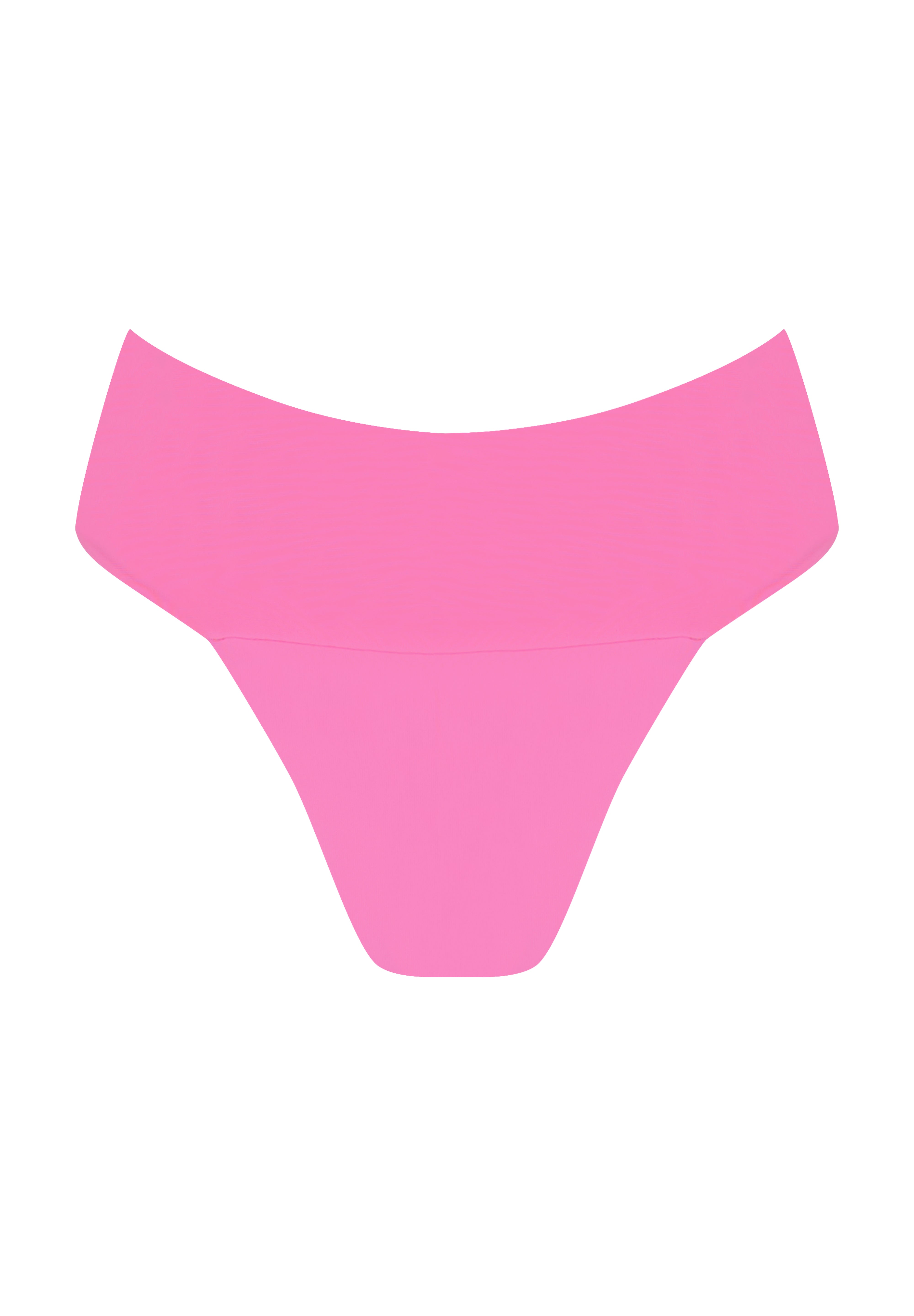 Banded Waist Bikini Bottom - Guava