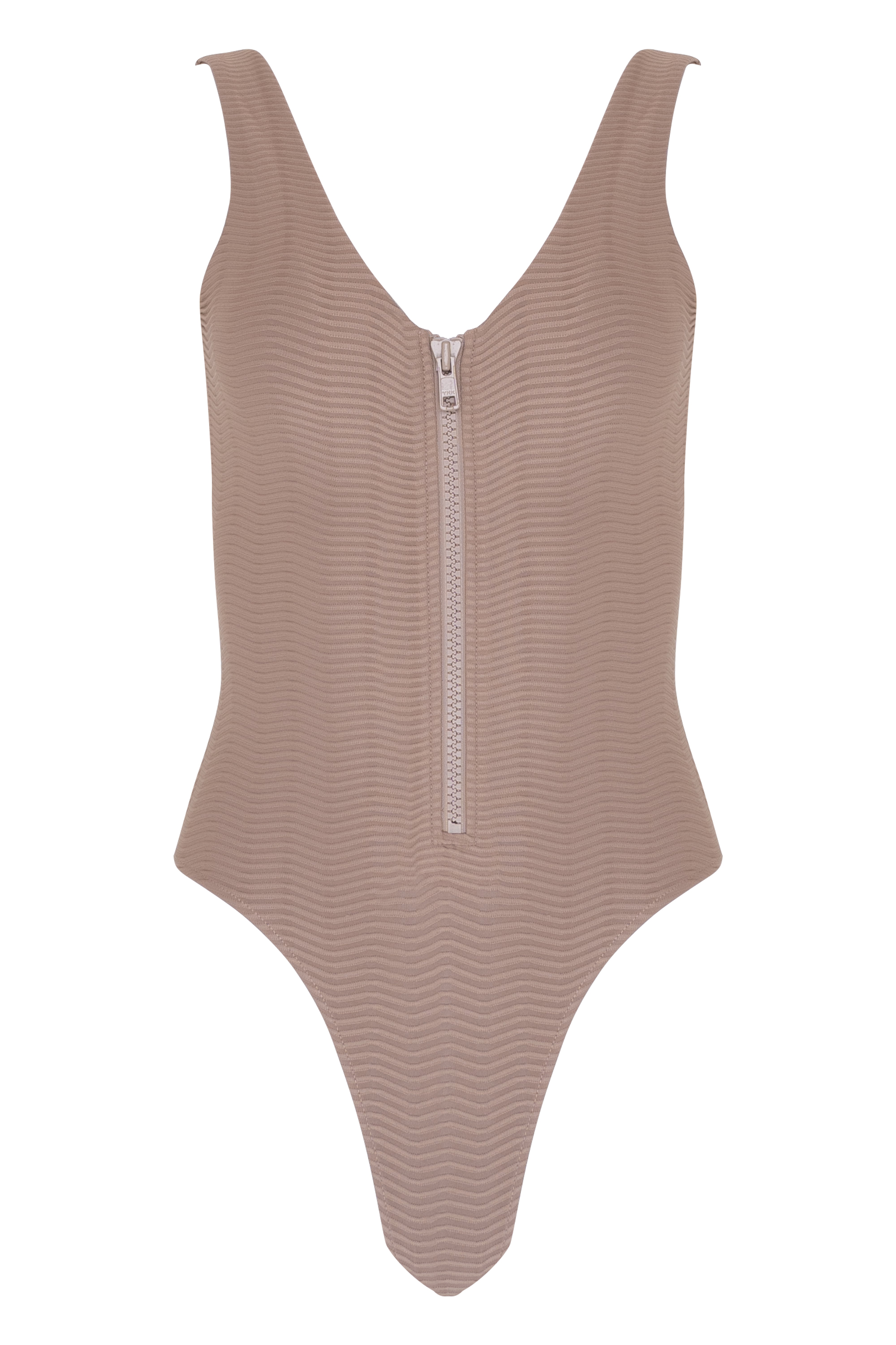 Zip One Piece Swimsuit - Natural Wave – Toast Swim