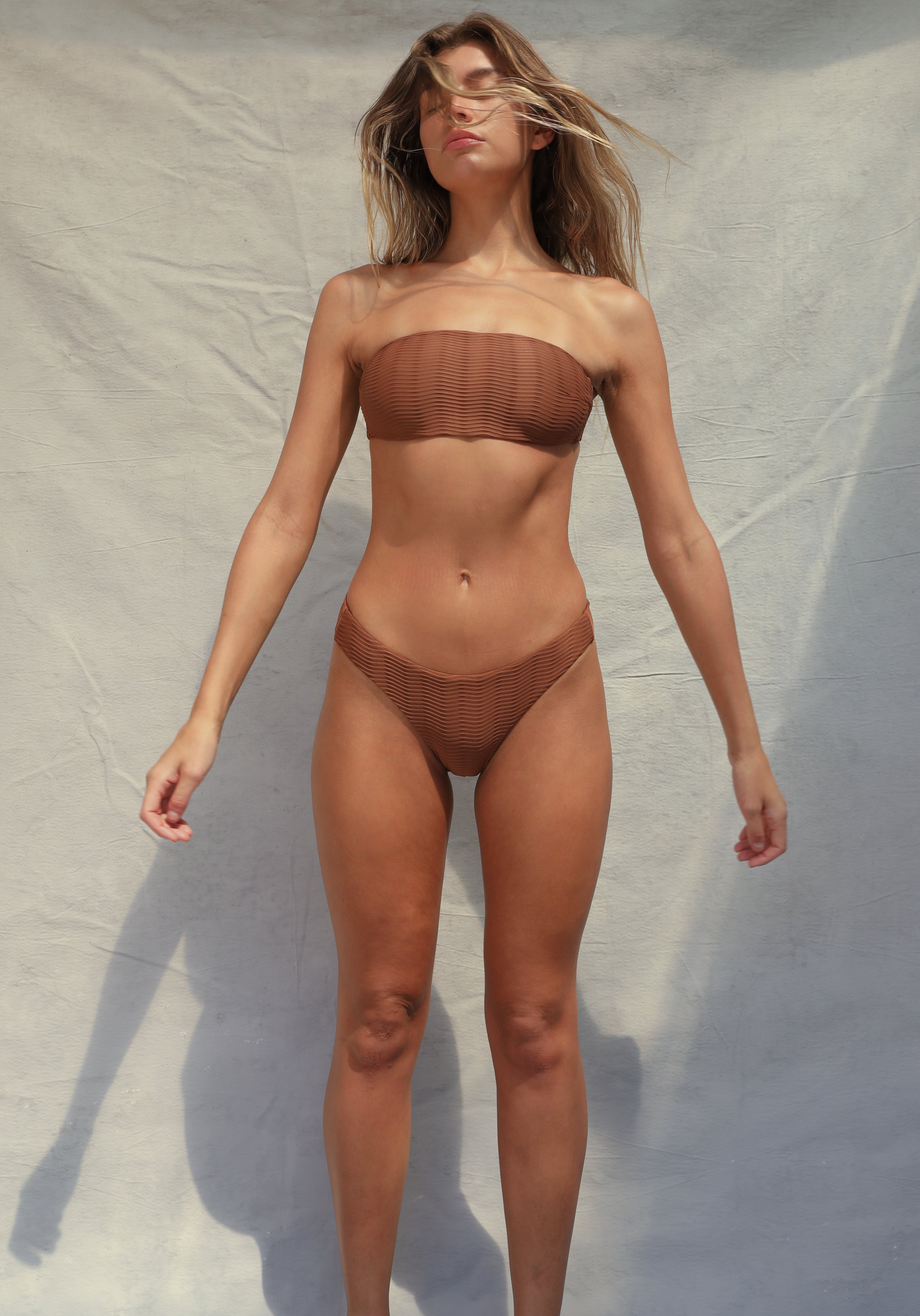 Classic Coverage Bikini Bottom - Teak Wave