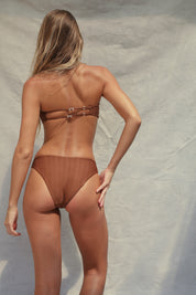 Classic Coverage Bikini Bottom - Teak Wave