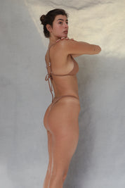 Fixed Band Thong Bikini Bottom - Sunbaked