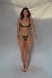 Fixed Tri Tie Bikini Top - Palma