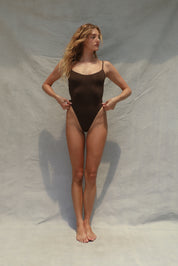 High Cut One Piece - Espresso