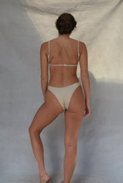High Hip Bikini Bottom - Sea Grass Stripe