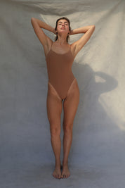 Scoop Thong One Piece Swimsuit - Sunbaked