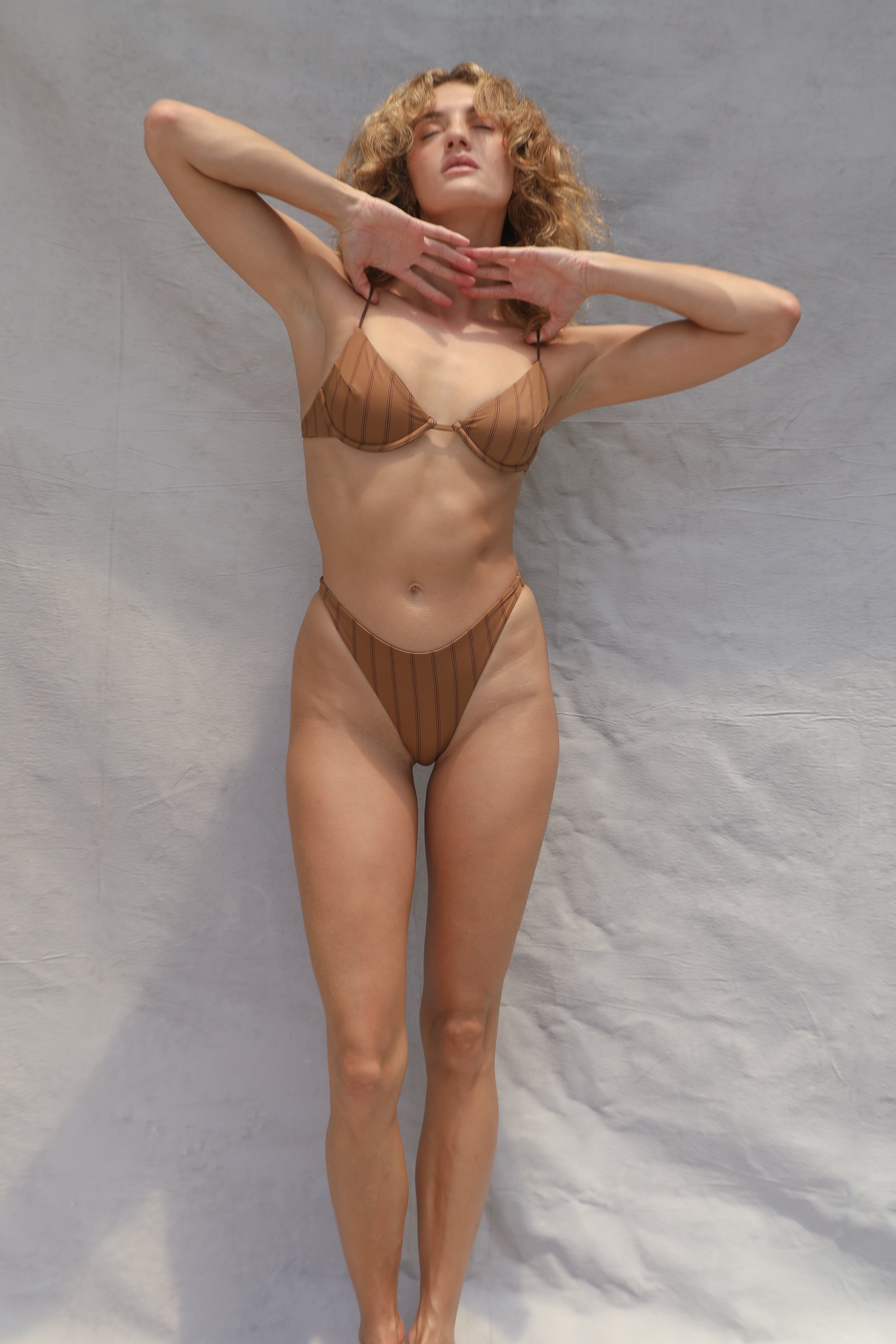 Skimpy Bikini Bottom - Burnt Sugar Stripe