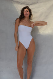 Tube One Piece Swimsuit - Cloudless Sky Wave