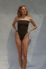 Tube One Piece Swimsuit - Espresso
