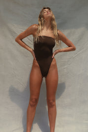 Tube One Piece Swimsuit - Espresso