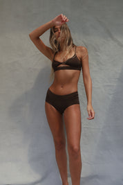 Twist Bikini Top - Espresso
