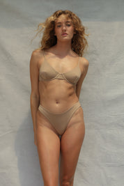 Classic Coverage Bikini Bottom - Mocaccino